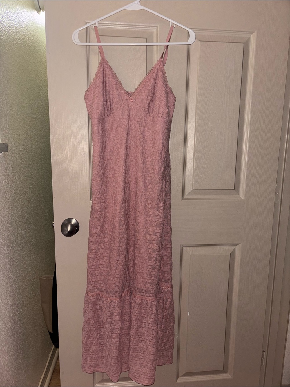 No Boundaries Dusty Pink Spaghetti-Strap Maxi Dress